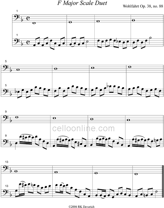 F Major Scale Duet